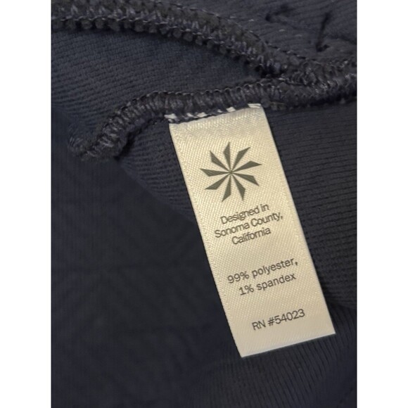 ATHLETA Jacquard Elevation Maroon Pullover Sweatshirt Large Blue Quilted - Picture 6 of 7